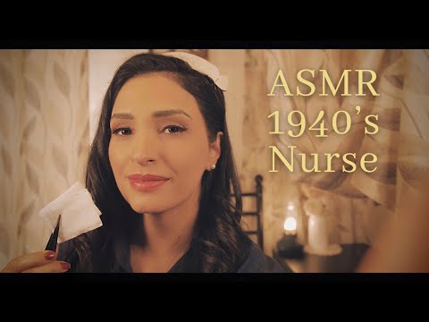 ASMR WWII Bedside Nurse Comforts You - Military Ward Roleplay with Hymn