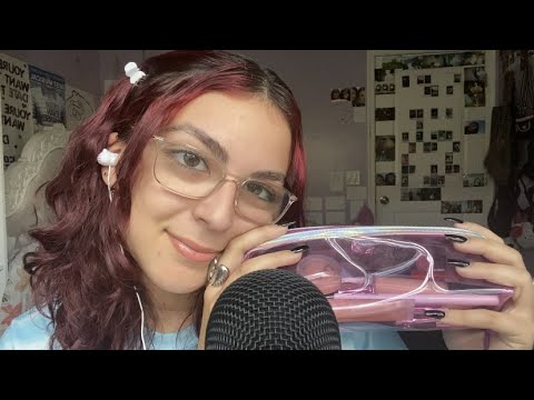 ASMR | tapping on makeup + personal attention & rambles