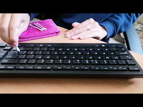 ASMR - Cleaning/Dusting The Keyboard & Mouse No Talking