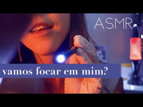 ASMR roleplay TESTANDO SUA VISÃO E FOCO até seus olhos pesaaarem 💤 siga minhas instruções