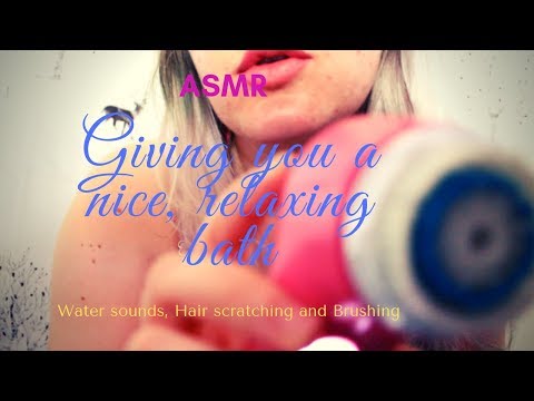 #ASMR Giving you a warm, relaxing bath 💜Personal attention, water sounds💜Tingly Pretty Basic ASMR