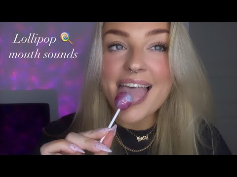Lollipop eating/mouth sounds with subliminals 🥰
