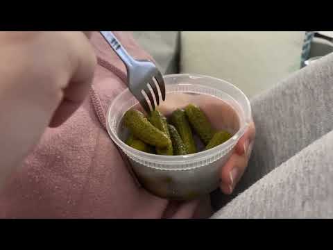 Crunchy Pickle Chewing Asmr | UPTOWN ASMR