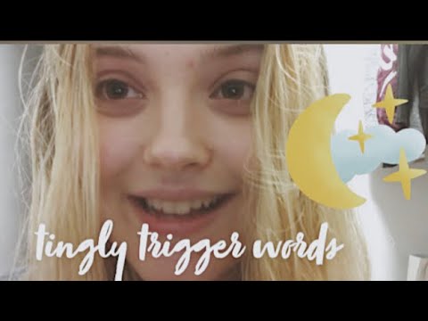 asmr ♡ SEMI-INAUDIBLE TRIGGER WORDS (hand movements, repetitive whispers)