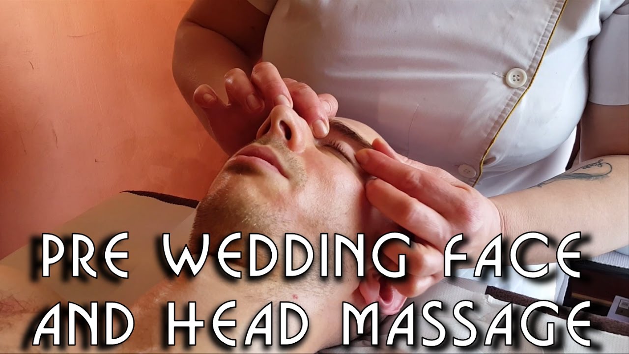 Relaxing  pre Wedding Neck Face Ears and Head Massage - no talking 💆 ASMR Barber