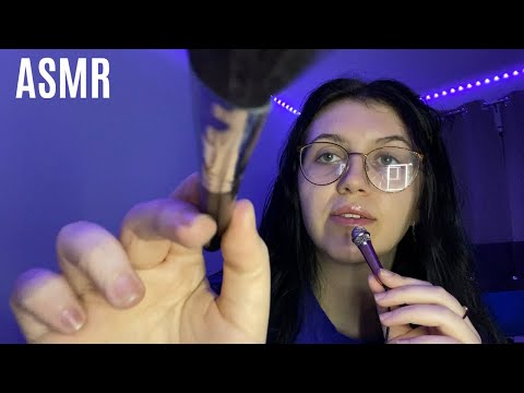 ASMR Personal attention, brushing and lip smacking (Mini mic ASMR)