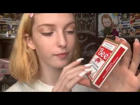 playing with a deck of cards ASMR