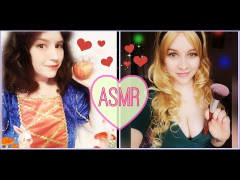Asmr Role Play - Snow White & Princess Aurora do your Make Up ✿❁❀