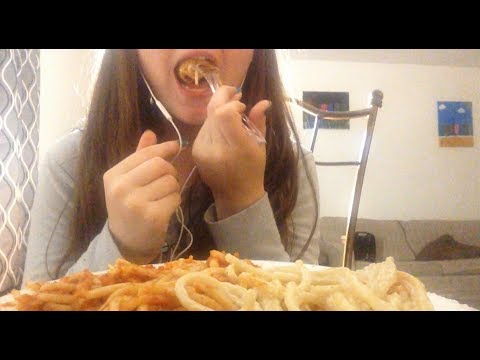 Pasta Eating with whispers ASMR