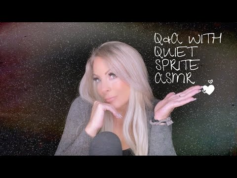 ASMR Q&A With *Quiet Sprite ASMR* (Close Whispering/Typing/Mouth Sounds)