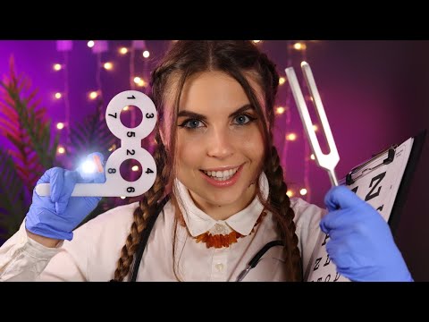 FAST MEDICAL ASMR |Cranial Nerve, Ear Exam, ADHD Test, Eye Exam, Dentist, Dermatologist|6 Roleplays💙