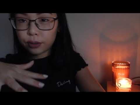 asmr w mouth sounds and visually stimulating hand movements !!