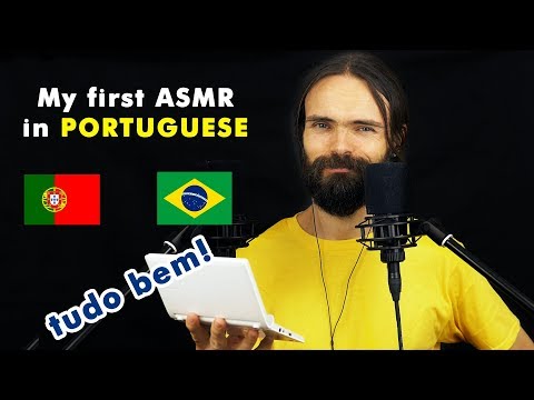My first ASMR video in Portuguese (Sussurros, Português, Para Relaxar, a few triggers)
