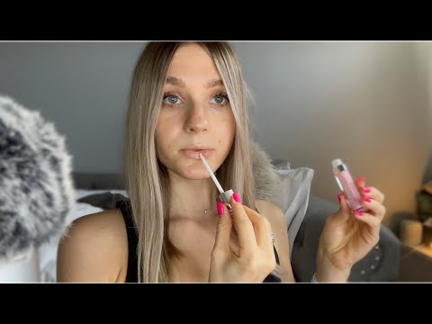 ASMR| Applying Chapsticks~Mouth Sounds, Tapping  (Close Whisper)