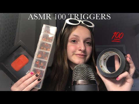 ASMR 100 TRIGGERS IN 100 SECONDS