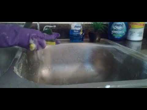 ASMR Cleaning Kitchen Sink#scrubbing#ajax#clean#soothing