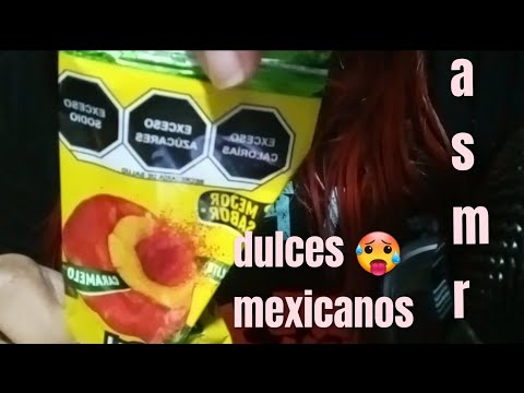 ASMR - Probando Dulces Mexicanos (en verdad son tan picantes??🤔🥵🥵)