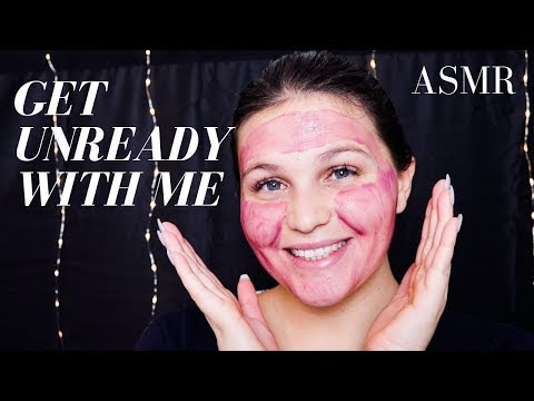 ASMR FRANÇAIS│GET UNREADY WITH ME ! Démaquillage + Soins visage ♡ (Whispering)