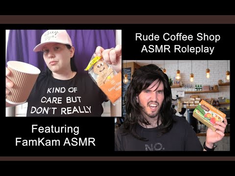 #ASMR The Worst Rated ☕️ Coffee Shop in town! Super Sassy RP collab with FamKam ASMR ☕️
