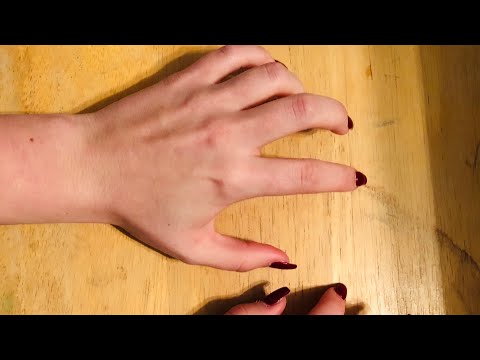 ASMR Tapping And Scratching On Wood Table •Requested•