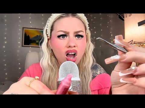 ASMR Mean Girl Does Your Makeup & Insults You | Chaotic (Gum Chewing, Personal Attention)
