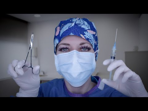 ASMR Ear and Face Surgery - Realistic - Anaesthesia, Otoscope, Snipping, Gloves, Typing, Crinkles