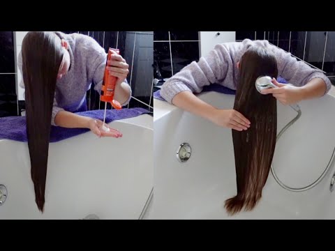 ASMR Hairwash | Long Hair Washing Forward | Hair Shampooing