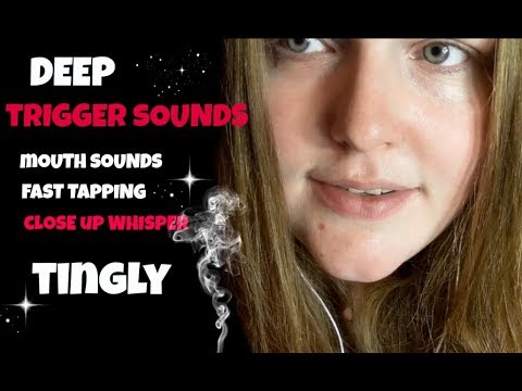 ASMR Deep Trigger Sounds, Tapping, Mouth Sounds, Whisper, Cupping, TINGLY.