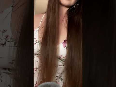 My new long hair ASMR video before the bed time! #asmr #hair