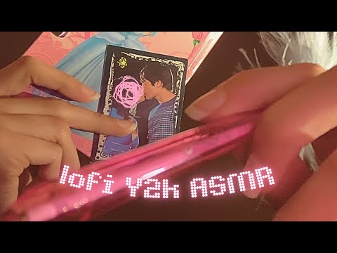 ASMR You are my Y2K SECRET DIARY and I'm writing on you 🔐🩷NO TALKING (camera touch, tapping, lofi)