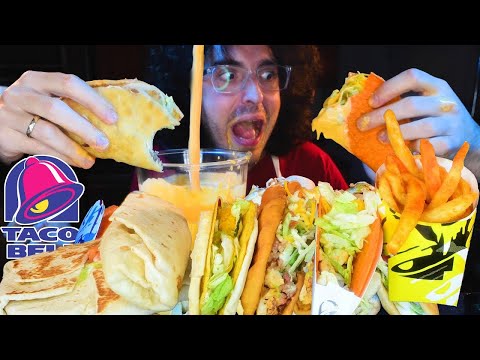 ASMR Eating TACO BELL for 1 HOUR No Talking 먹방 sleep mouth sounds