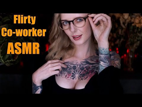 ASMR Flirty Co-worker Asks You Out | Soft Spoken Roleplay