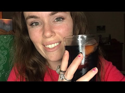 ASMR Tapping, Drinking Soda, Ice Sounds, and Meet My Cat!!!