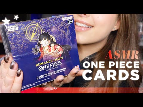 ASMR 🏴‍☠️ One Piece TCG Booster Box Break Part 1~ Whispered Pack Opening, Tapping & Crinkle Sounds!