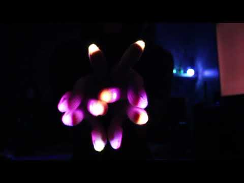 LED Glove ASMR ~ Lightshow Hand Movements 💫✨