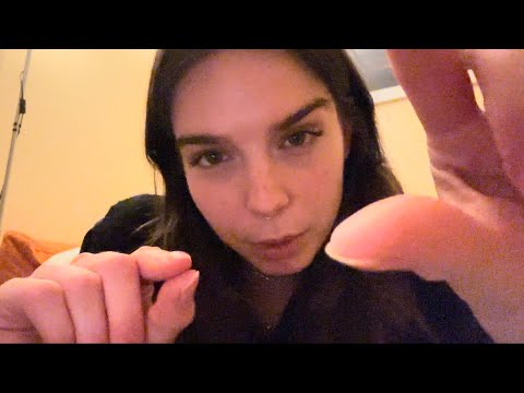 plucking your negative energy asmr | mouth sounds, hand sounds, and positive affirmations