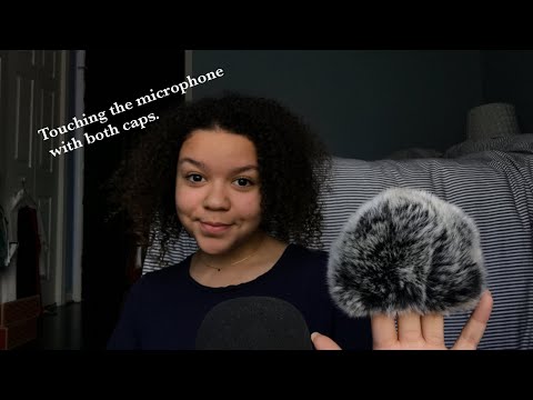 ASMR- touching the microphone with both covers 🤍