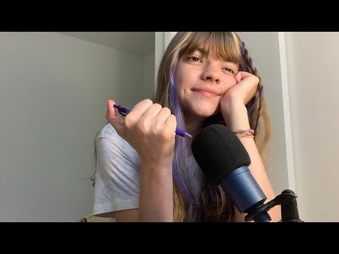 ASMR | Asking You Questions and Relaxing You // mic scratching, pen scribbles.. etc :3