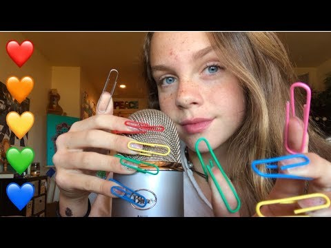 ASMR Tapping with Paper Clip Nails