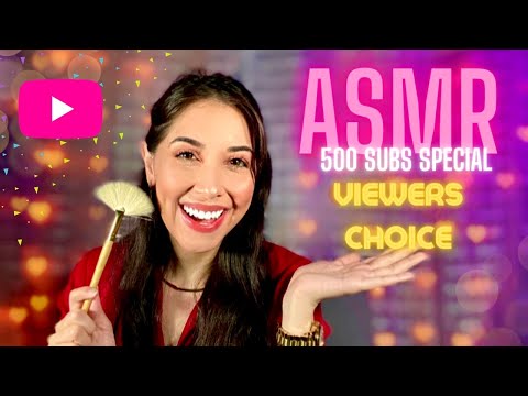 ASMR 💕 500 SUBSCRIBER SPECIAL Whisper Ramble • Mic Brushing & More!