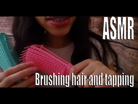 {ASMR} Hair brushing and tapping