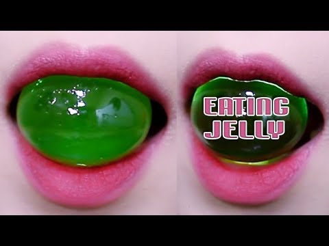 ASMR Japan green grapes Jelly (STICKY eating sounds)| LINH-ASMR
