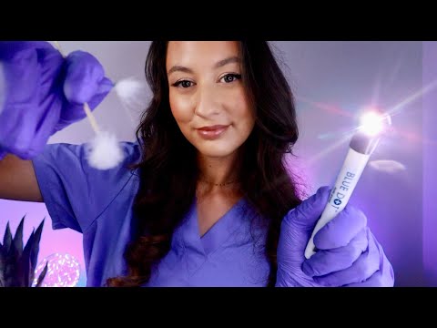ASMR Ear Cleaning & Ear Exam Roleplay (Layered Sounds, Binaural Hearing Test)