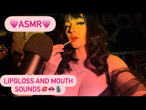 ASMR// Lipgloss plumping, mouth sounds, whispering, and kissing sounds 💋💓