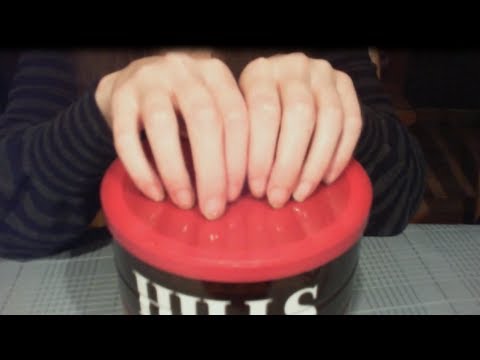 [ASMR] Tapping/Scratching on Tin/Plastic Coffee Cans
