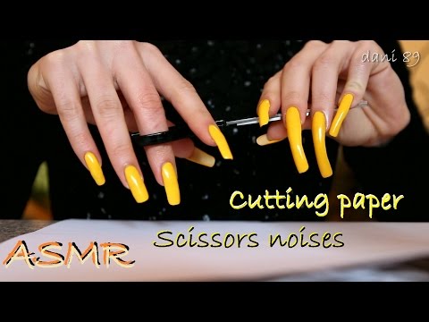 🔊 ASMR: ✂ Sounds of soothing cutting paper | Scissors noises ✂ 💛
