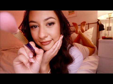 ASMR Relaxing Face Brushing & Affirmations 🥰 Personal Attention for SLEEP