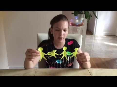 How to make paper people chain | easy tutorial