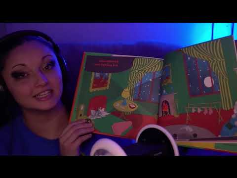 Soft Spoken Goodnight Moon Book Reading Loop Featuring a Wood Wick Candle Fire Crackle