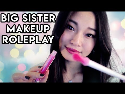 [ASMR] Big Sister Does Your Makeup Roleplay